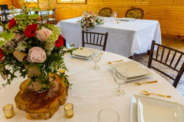 The Event Pavilion Table Arrangements